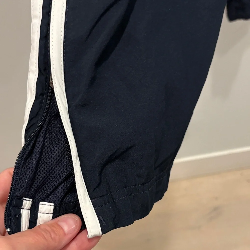 Adidas Kids Navy Joggers with White Stripes